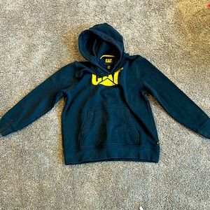 Black cat, hooded sweatshirt, size 14/16